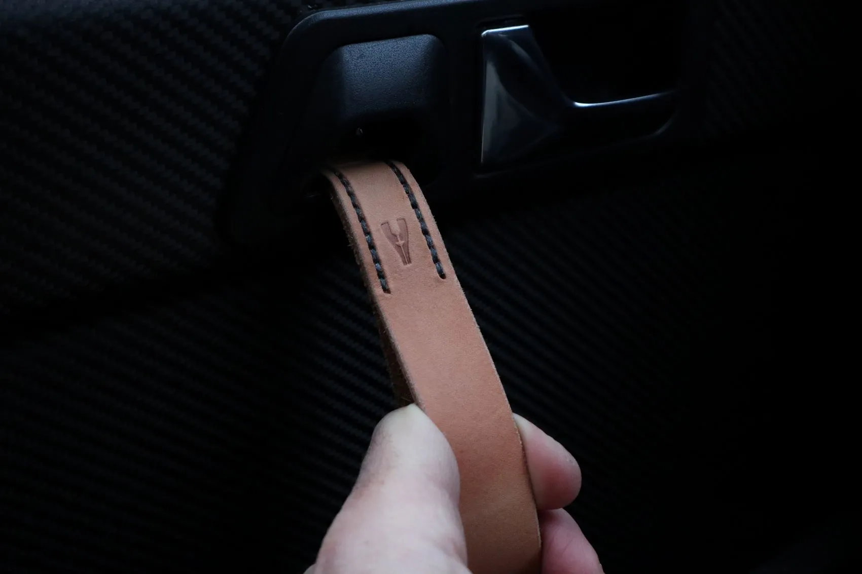 Door pull straps - Leather upgrade