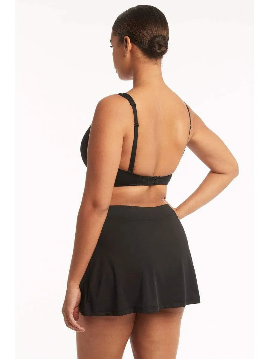 Eco Essentials Cross Front Bra In Black
