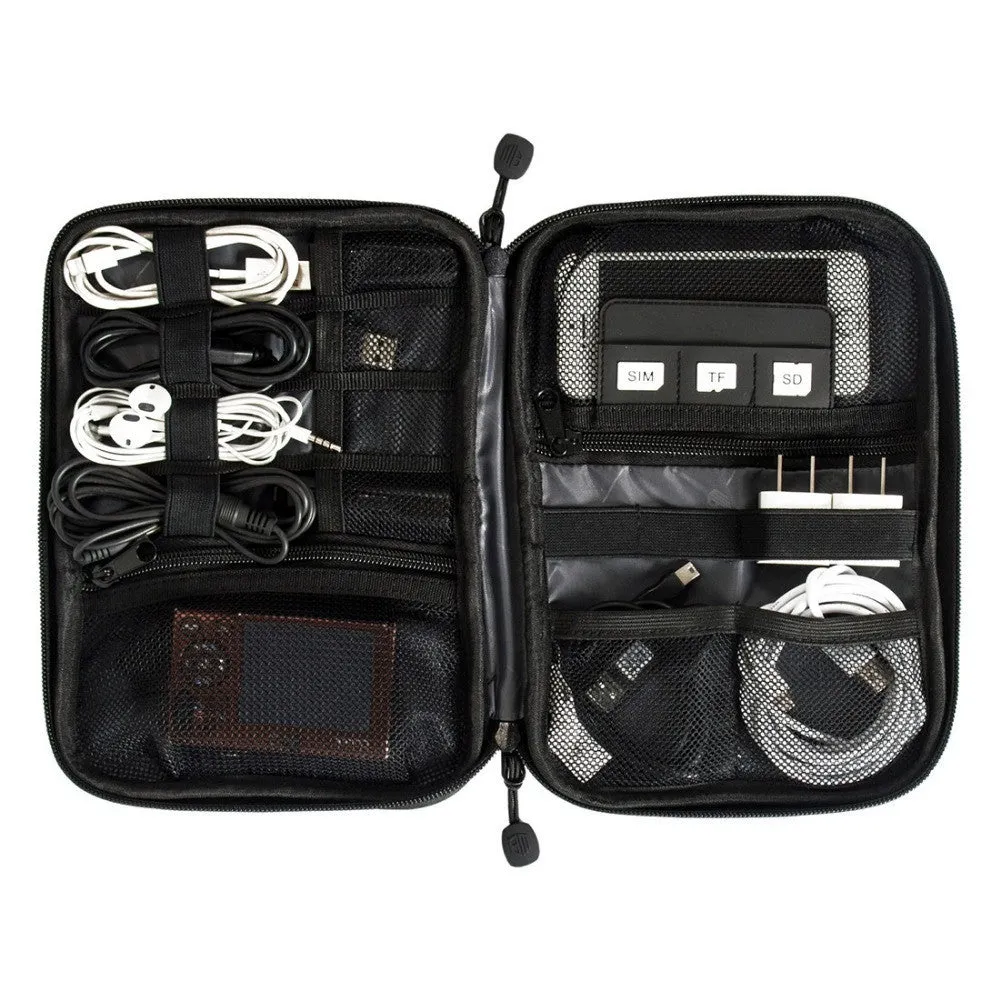 Electronic Accessories Travel Bag Nylon Mens Travel Organizer For Date Line SD Card USB Cable Digital Device Bag