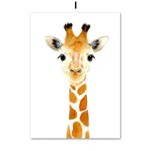 Elephant Zebra Fox Rabbit Bear Owl Giraffe Wall Art