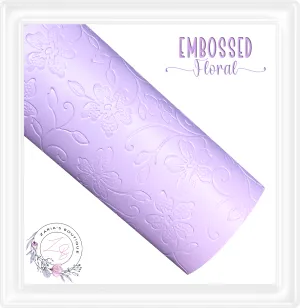 ⋅ Embossed Floral ⋅ Musk Pink ⋅ Vegan Faux Leather ⋅