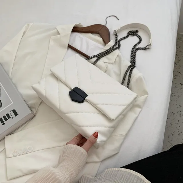 Embroidery Thread Small PU Leather Crossbody Bags for Women