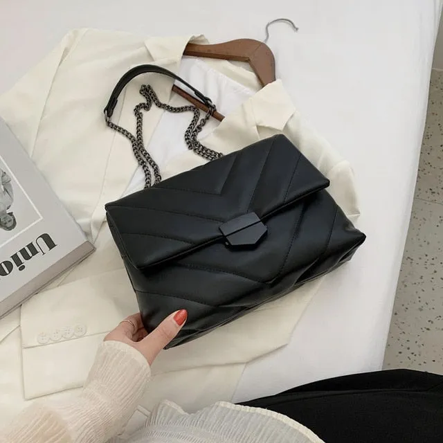 Embroidery Thread Small PU Leather Crossbody Bags for Women
