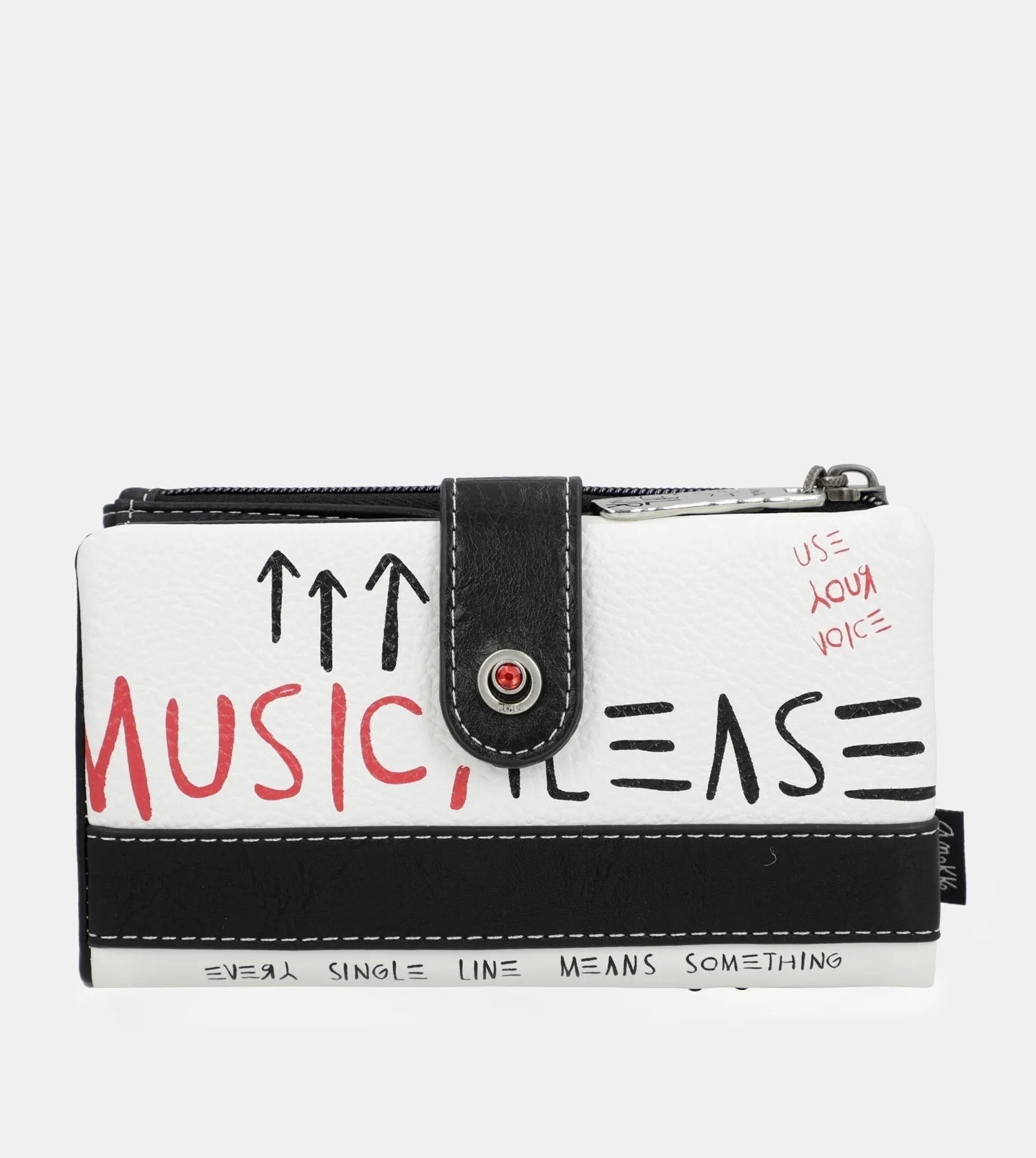 Energy large white wallet