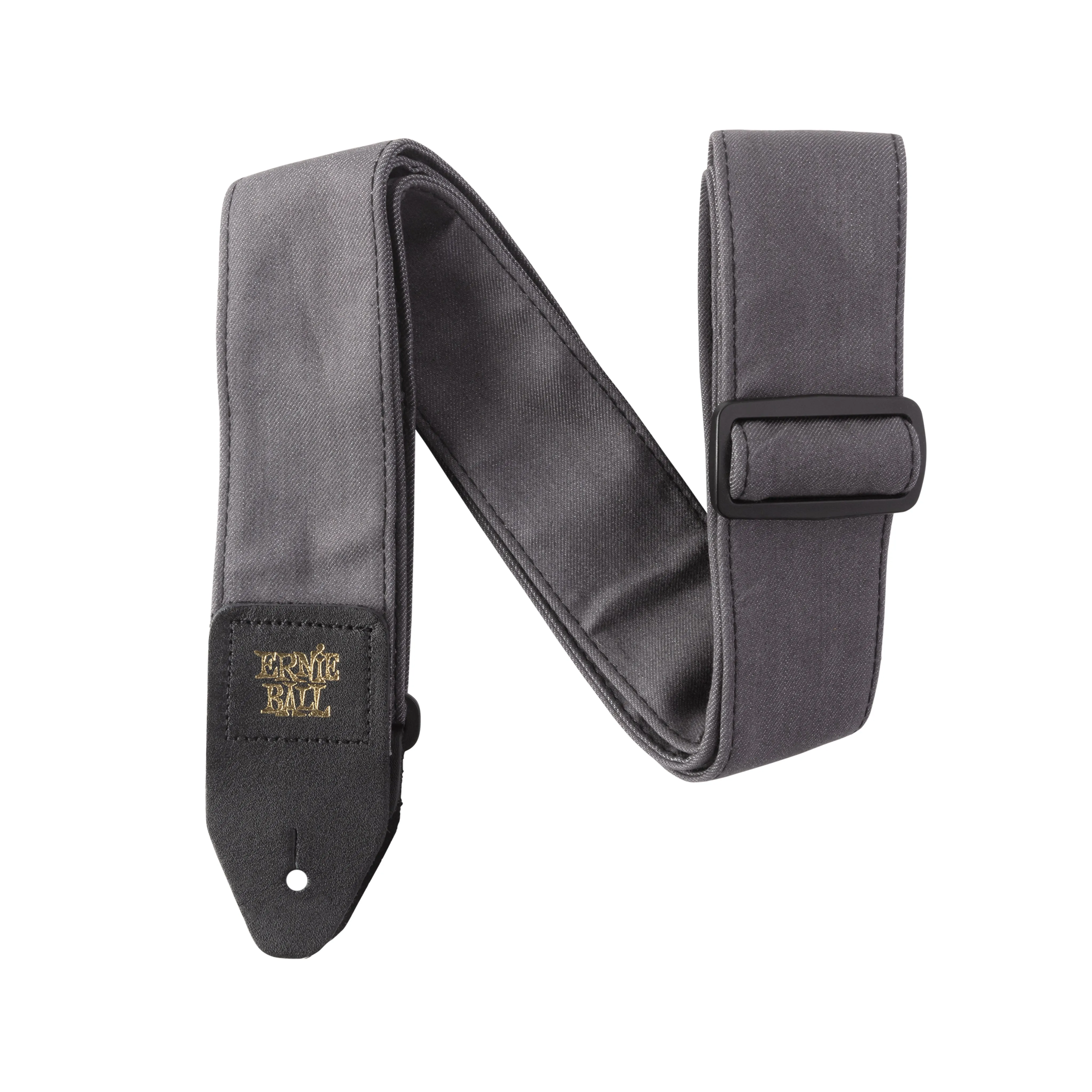 Ernie Ball Denim Guitar Strap, Wash Grey