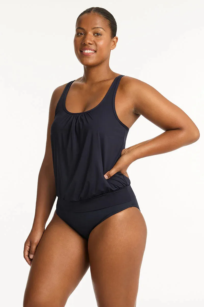 Essential Blouson Tank Top In Night Sky - Sea Level