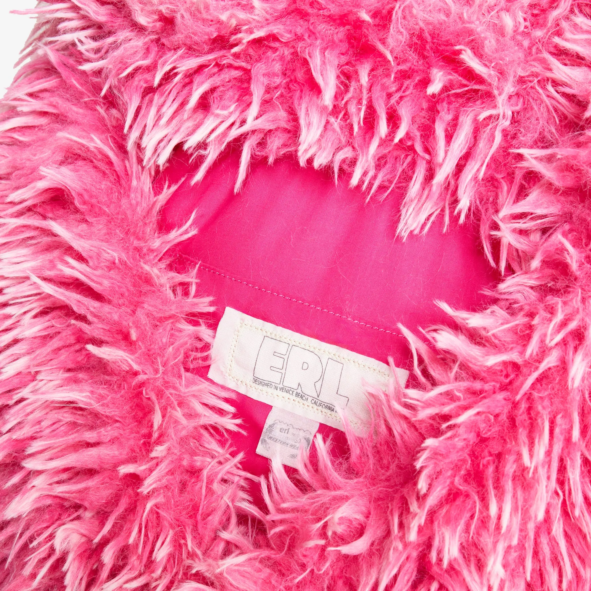 Faux Fur Messenger Bag Pink