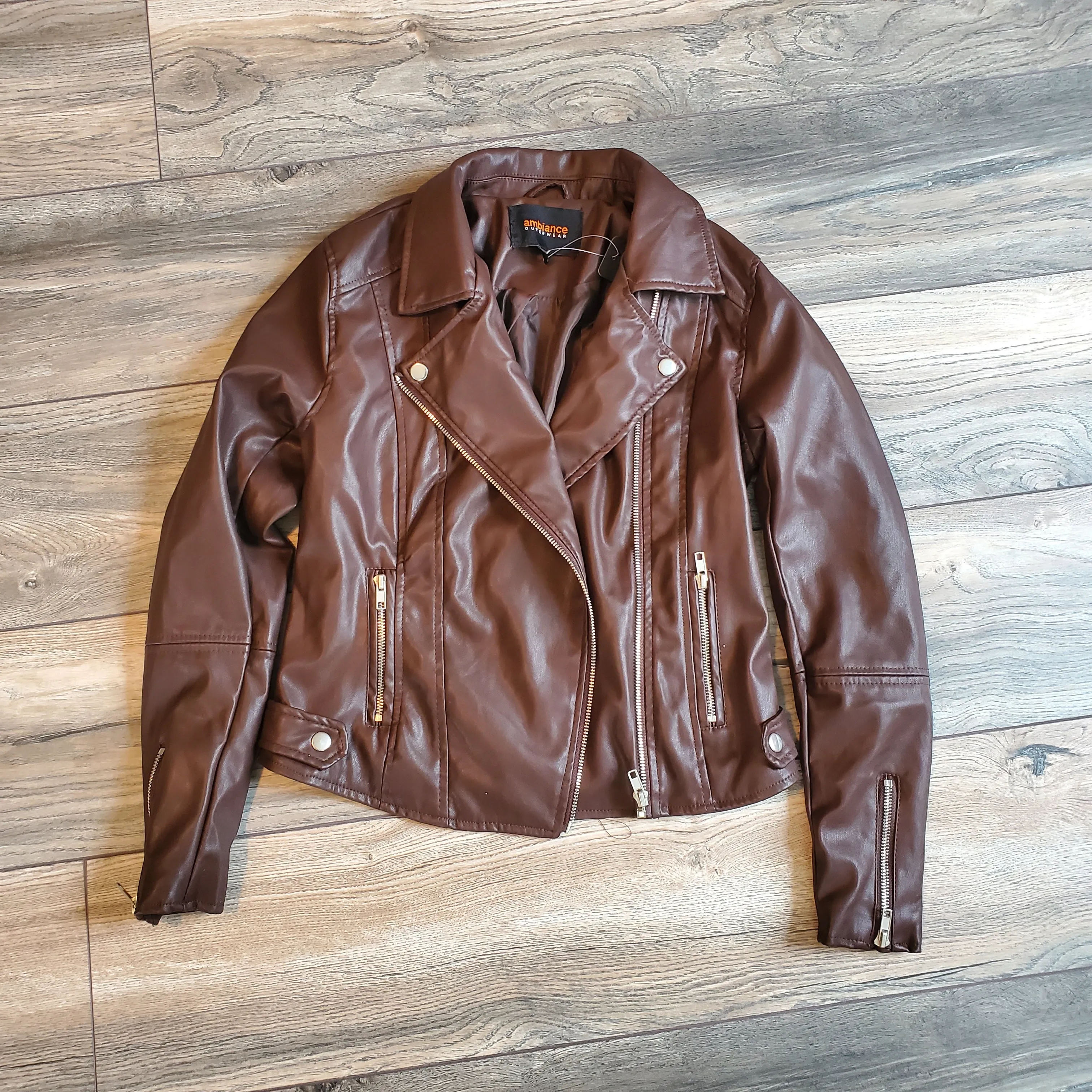 Faux Leather Biker Jacket