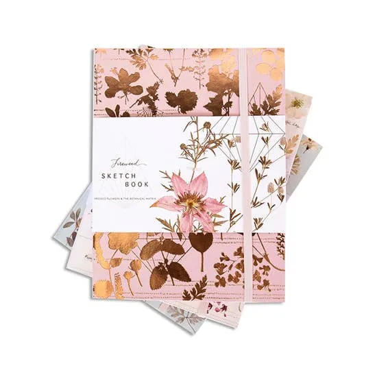 Faux Leather Copper Sketchbook- Pink Shine