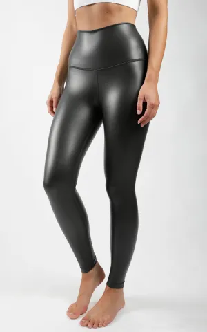 Faux Leather High Rise Ankle Leggings