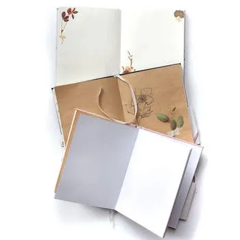 Faux Leather Sketchbook- Golden Garden