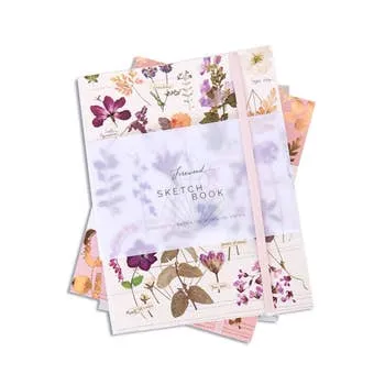 Faux Leather Sketchbook- Love Garden