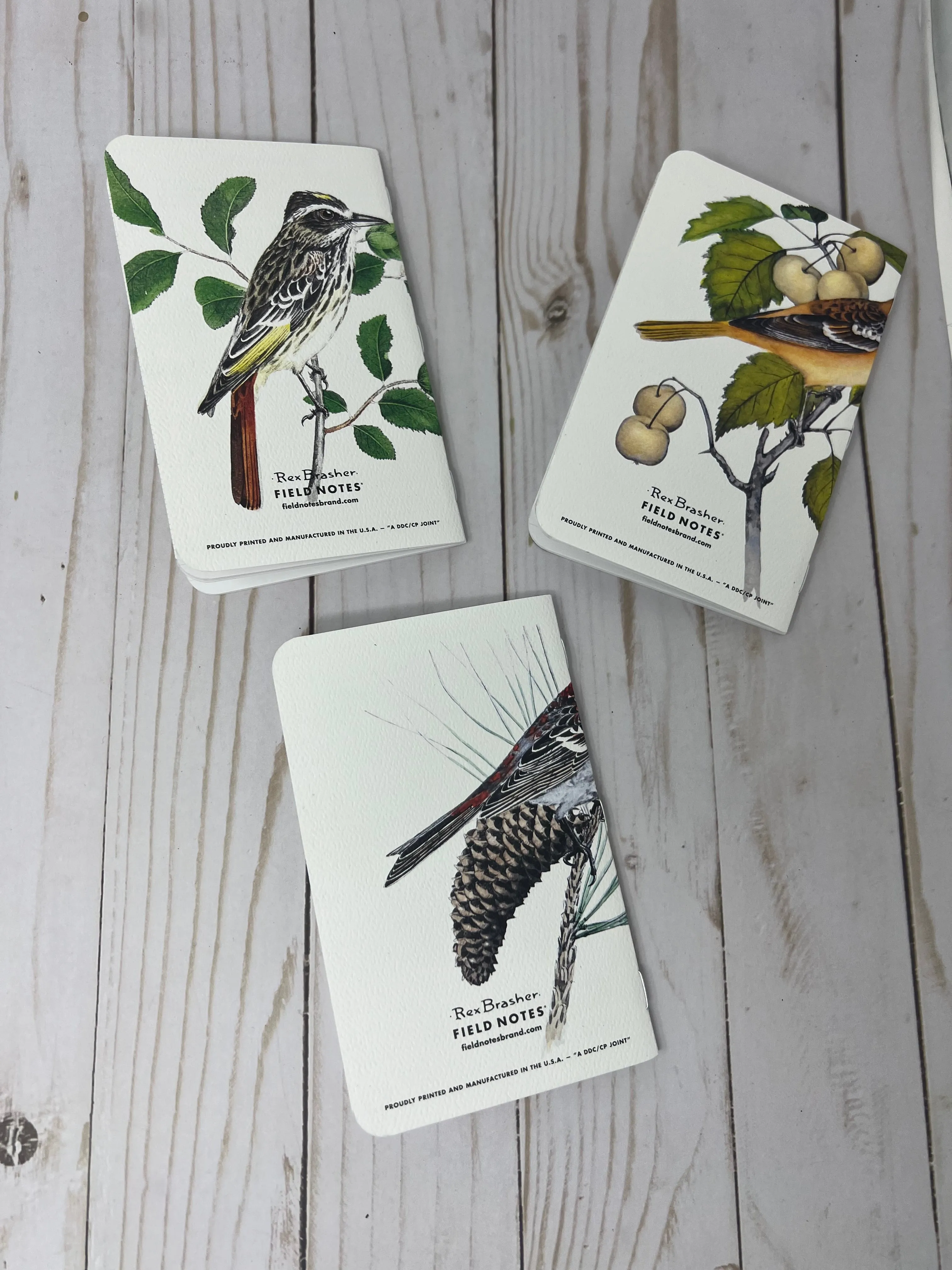 Field Notes “The Birds and Trees of North America” Pack  “B”, set of 3 ruled notebooks
