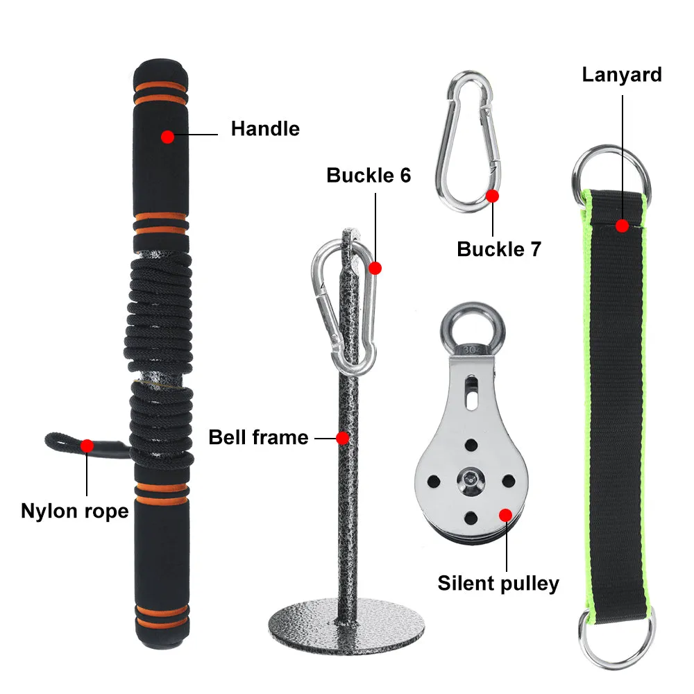 Fitness LAT & Lift Pulley System for Triceps Pull Down