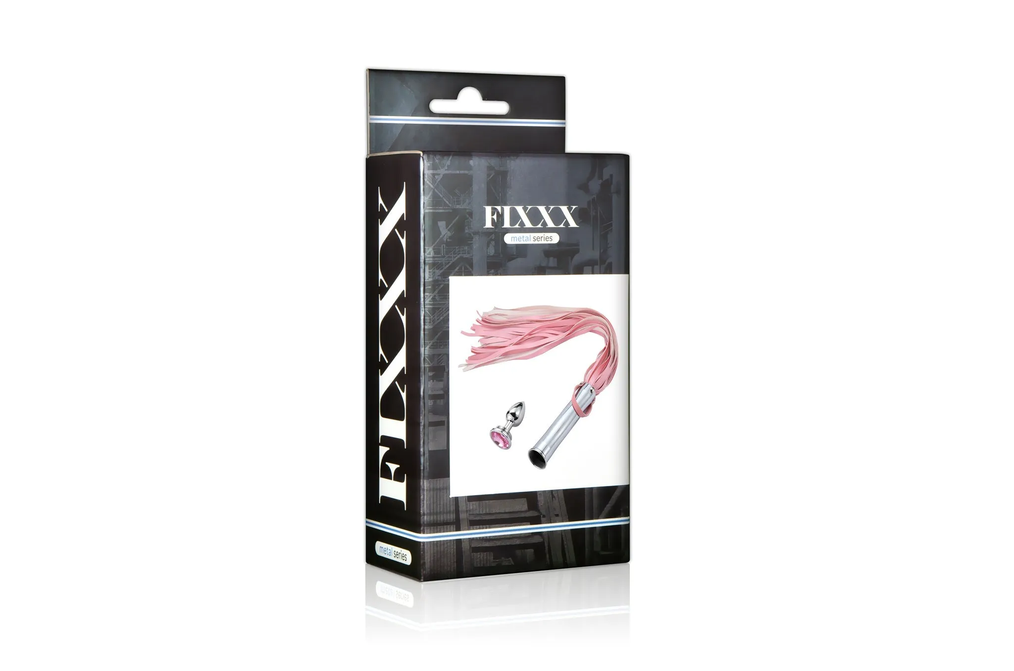 Fixxx - Aluminium Flogger met Verborgen Buttplug - Roze
