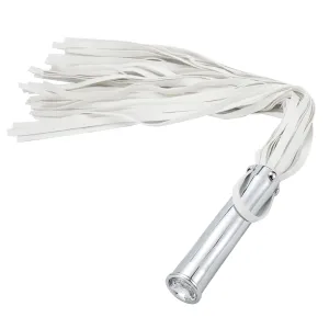 Fixxx - Aluminium Flogger met Verborgen Buttplug - Wit