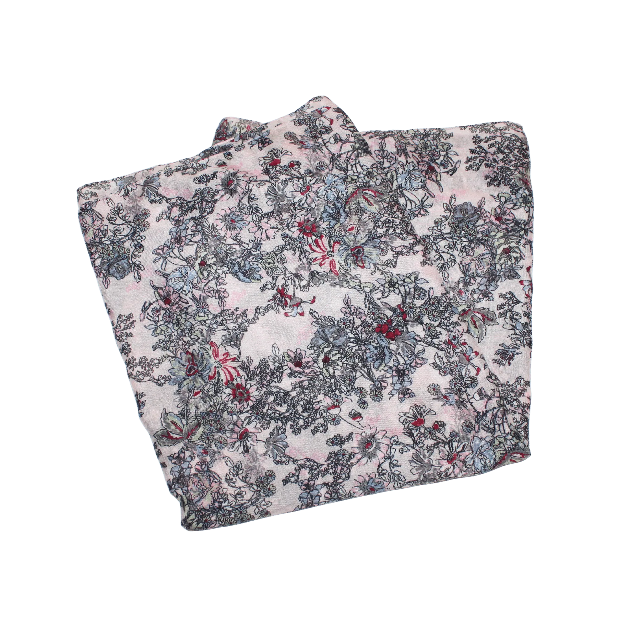 Floral Lightweight Tube Scarf