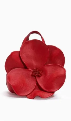 Floral PU Leather Handbag