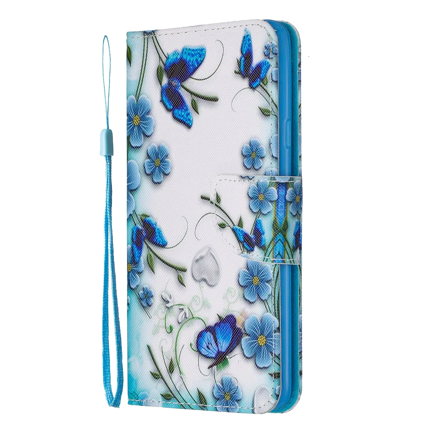 For Samsung A10S/A20S Smartphone Case PU Leather Phone Shell Lovely Cartoon Pattern Card Slots Overall Protection Magic butterfly