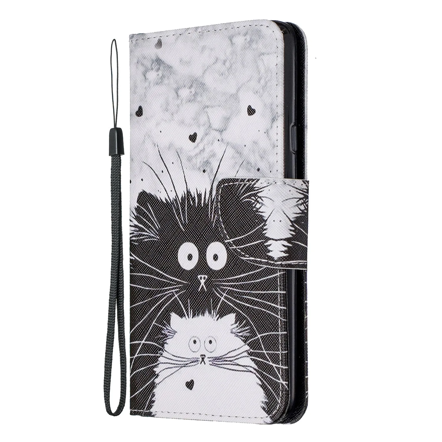 For Samsung A10S/A20S Smartphone Case PU Leather Phone Shell Lovely Cartoon Pattern Card Slots Overall Protection Magic butterfly