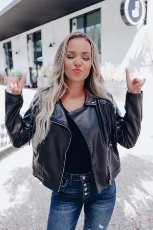 Frazier Fringe Faux Leather Jacket