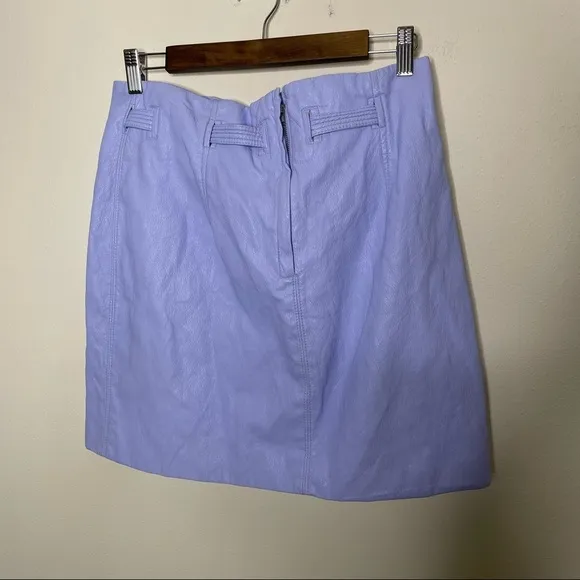 Free People Payton Paperbag Skirt Faux Leather size 12