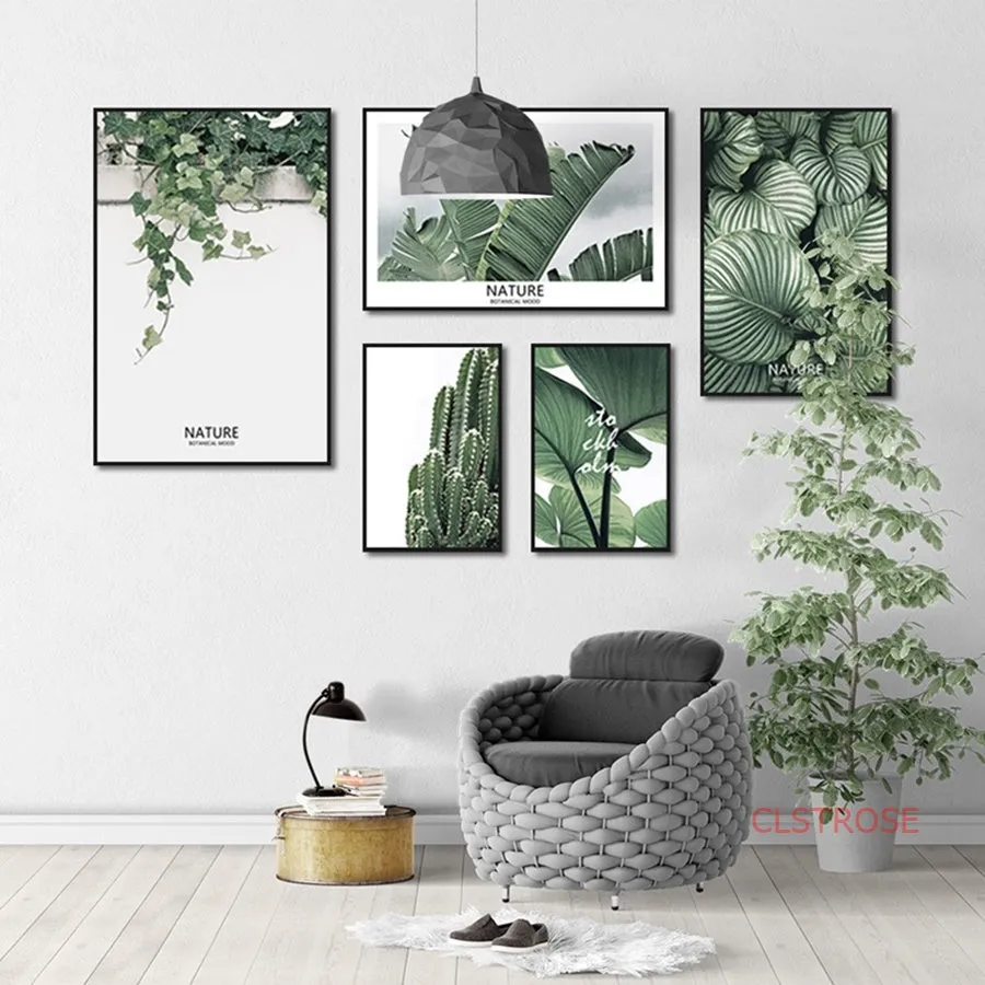 Fresh Green Plant Nordic Wall Art