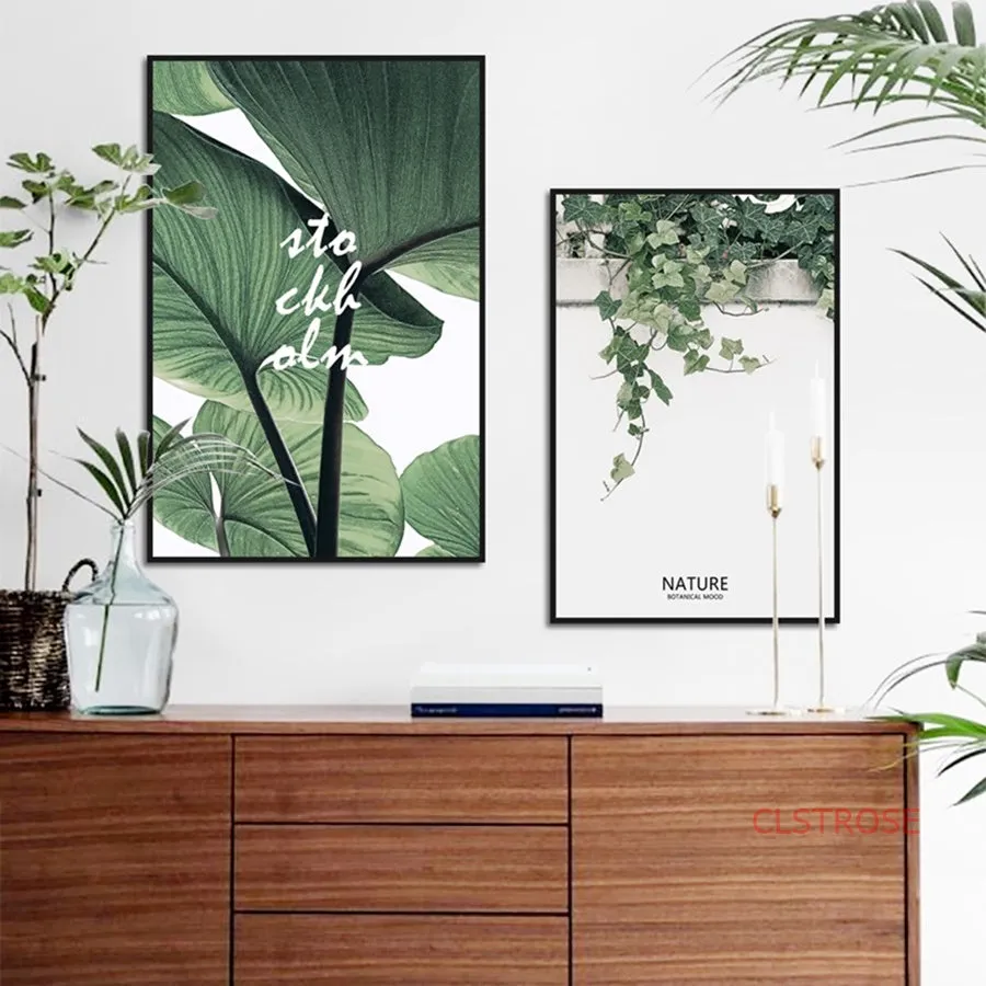 Fresh Green Plant Nordic Wall Art