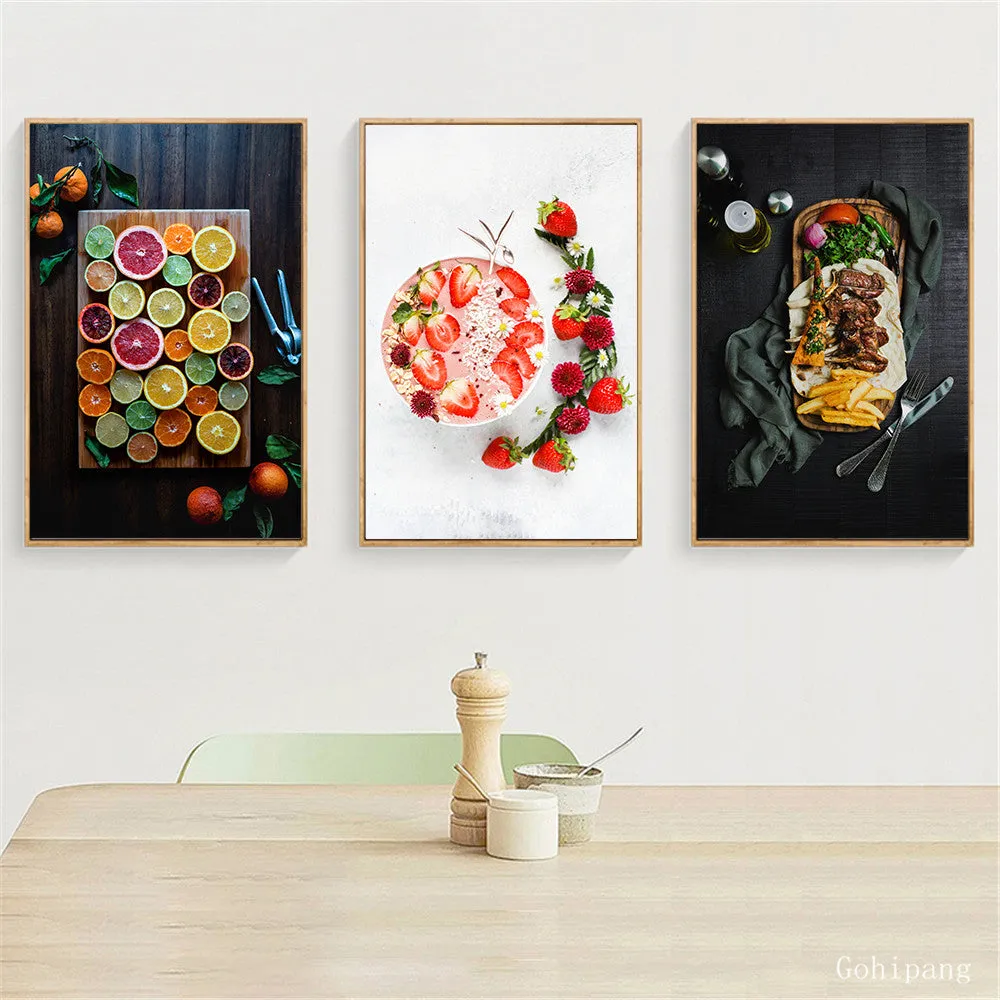 Fruit Vegetable Kitchen Wall Art