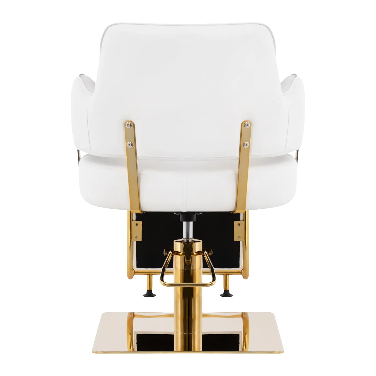 GABBIANO HAIRDRESSING CHAIR LINZ WHITE GOLD