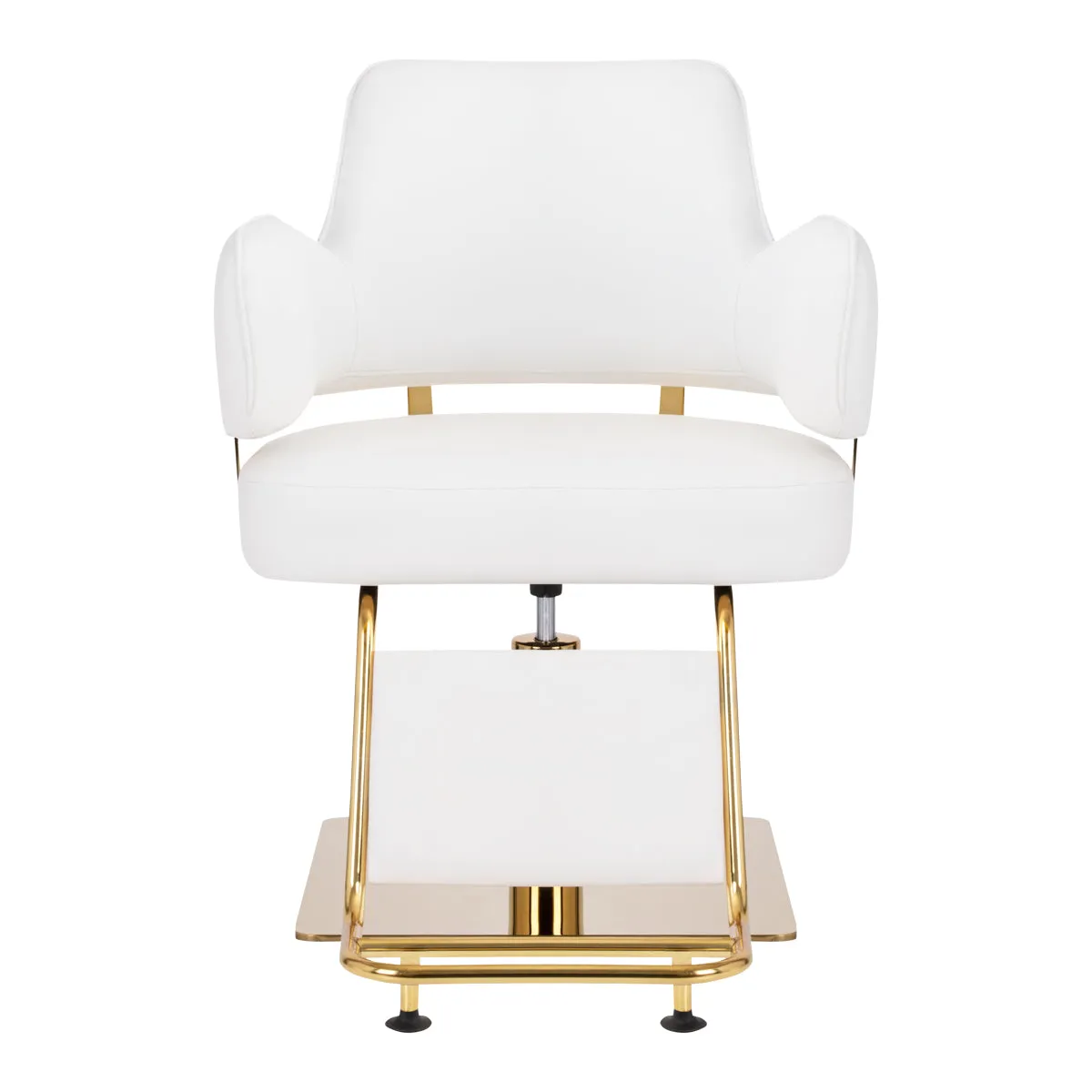 GABBIANO HAIRDRESSING CHAIR LINZ WHITE GOLD