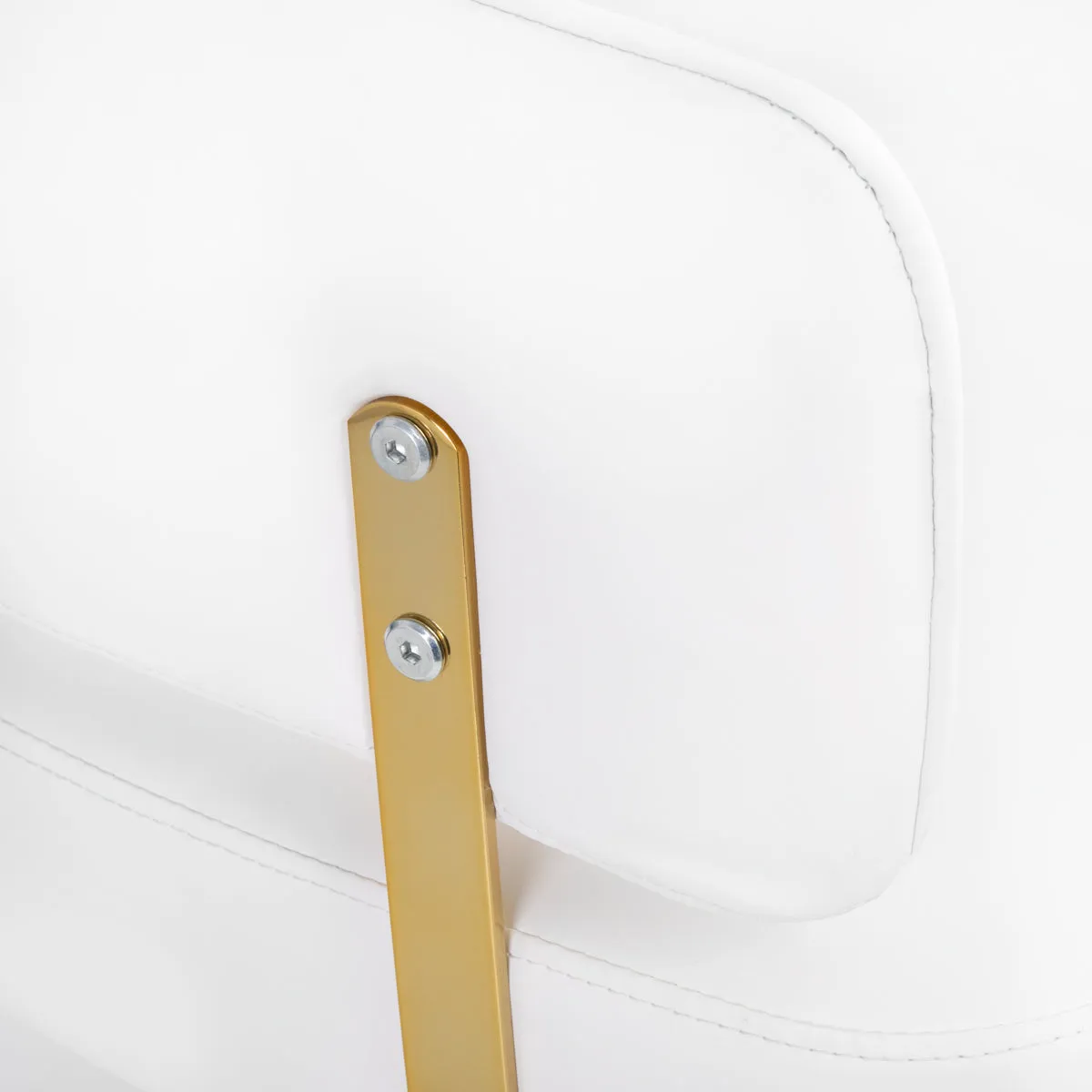 GABBIANO HAIRDRESSING CHAIR LINZ WHITE GOLD