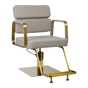 GABBIANO HAIRDRESSING CHAIR PORTO GOLD GRAY