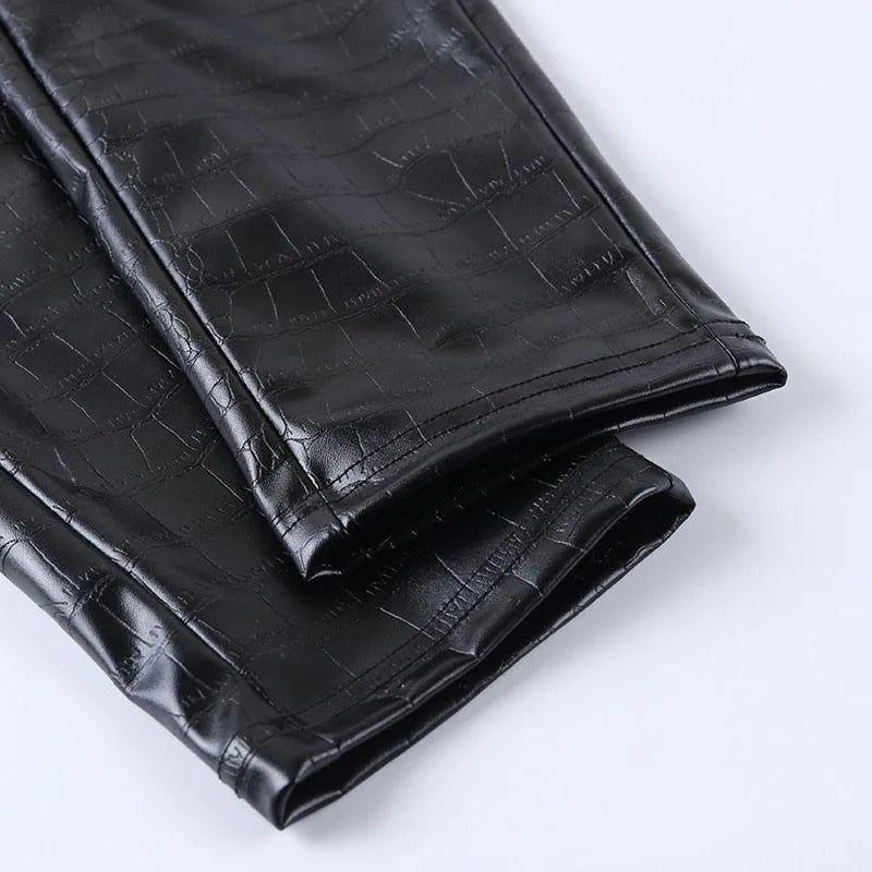 Galla Faux Leather Pants