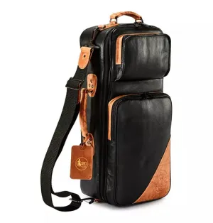 GARD ELITE COMPACT DOUBLE TRUMPET GIG BAG- Leather