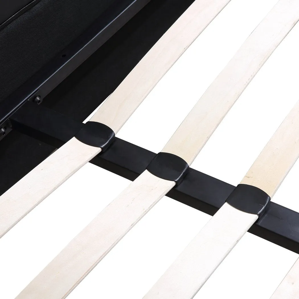 Gas Lift Bed Frame Premium PU Leather Base Mattress Storage King Size