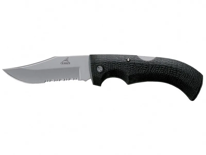 Gator - Clip Point, Serrated Folding Knife