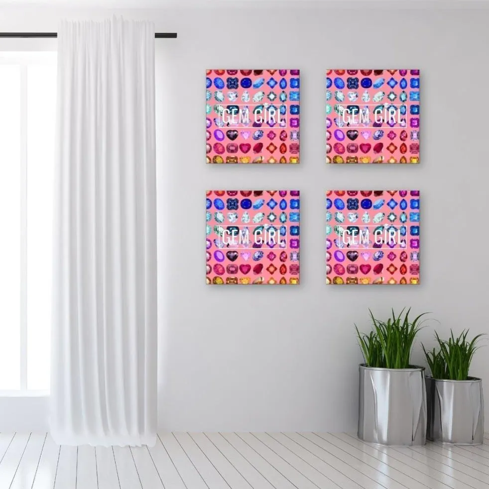 Gem Girl Canvas Wall Art