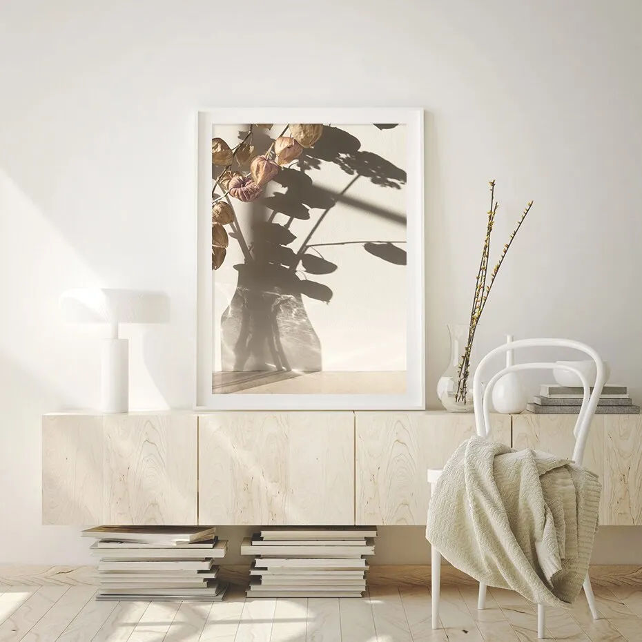 Geometric Dried Plants Wall Art