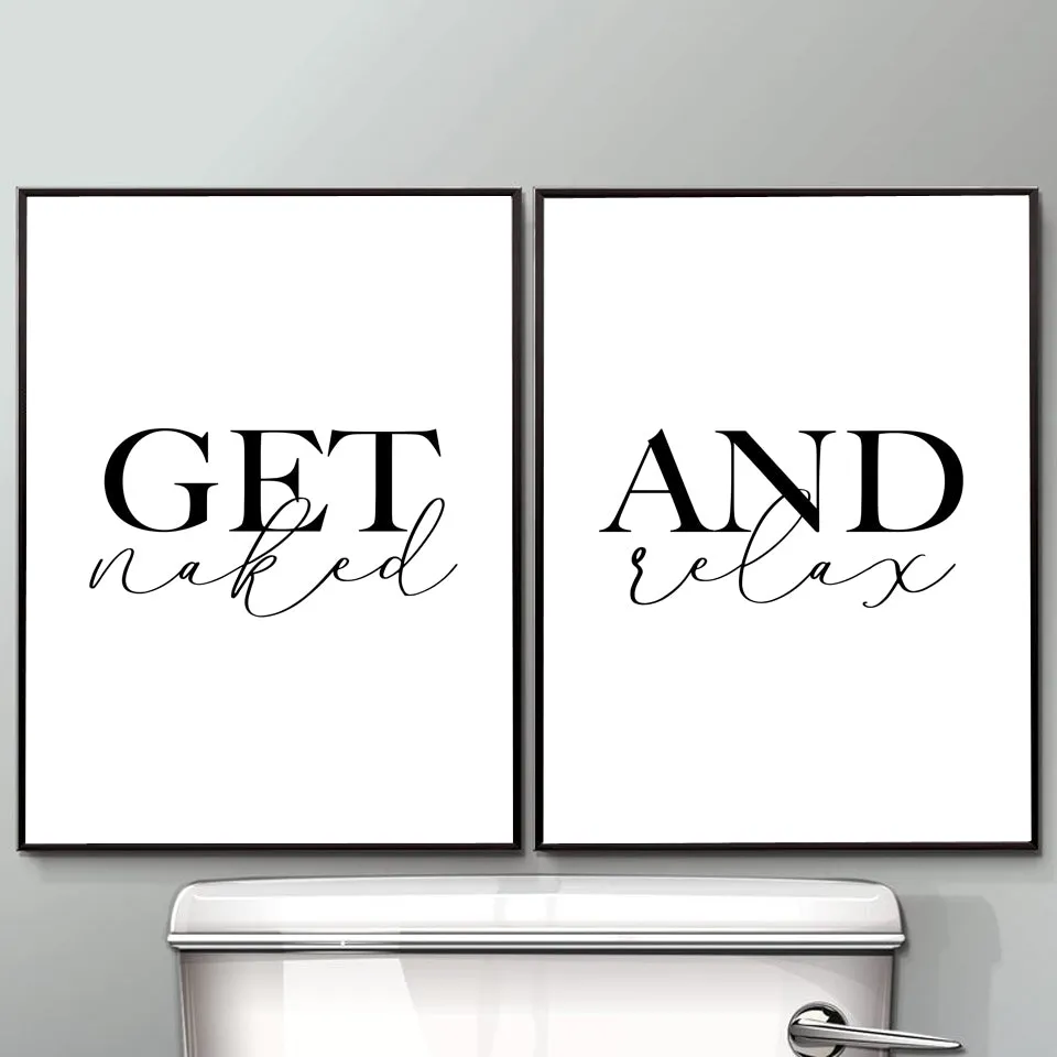 Get Naked and Relax Wall Art