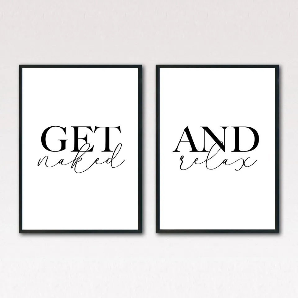 Get Naked and Relax Wall Art