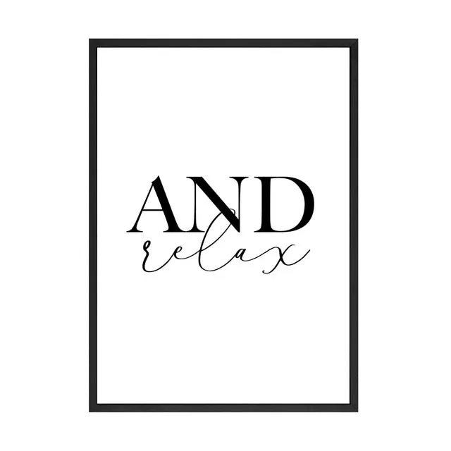 Get Naked and Relax Wall Art