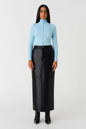 GINO FAUX LEATHER SKIRT