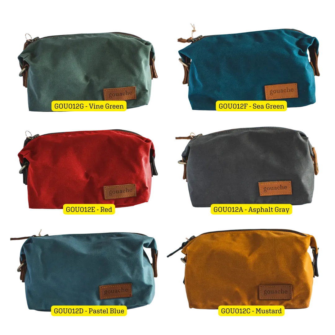 Gouache Sweeney Waxed Canvas Dopp Kit