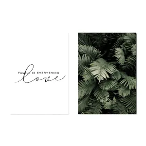 Green Plant Leaf Wall Art