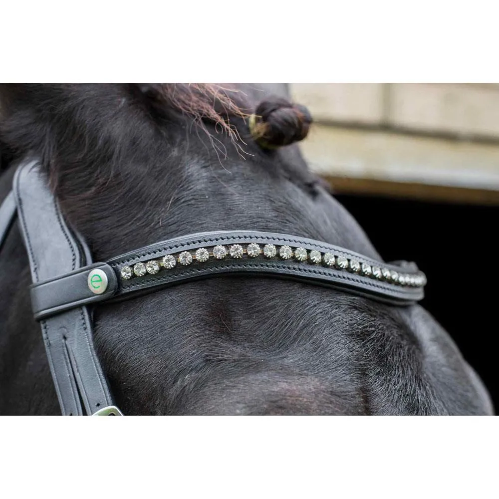 Handcrafted Eco Leather Browband with Dipped Design-Quick Release Clasp Included