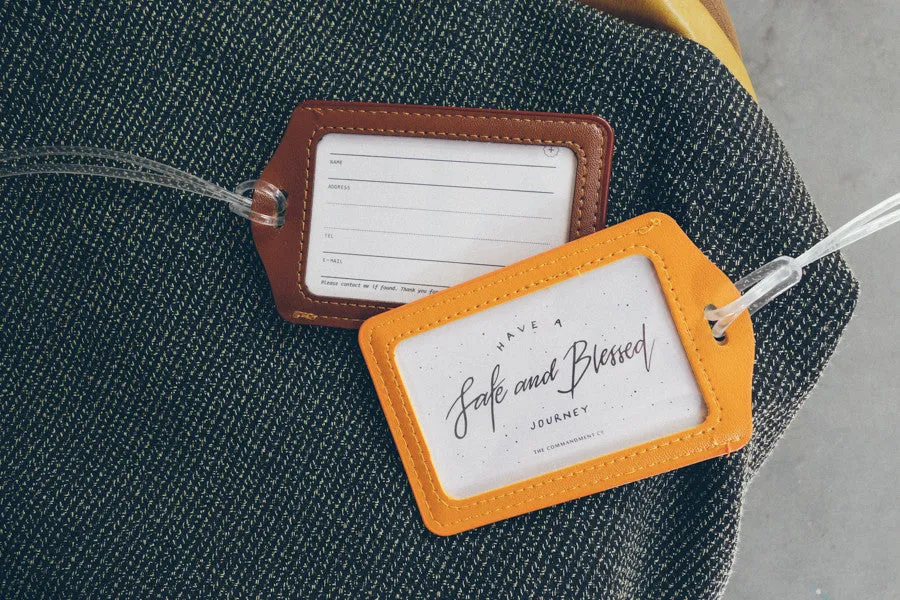 Have a safe and blessed journey - Dove Design {Luggage Tag}