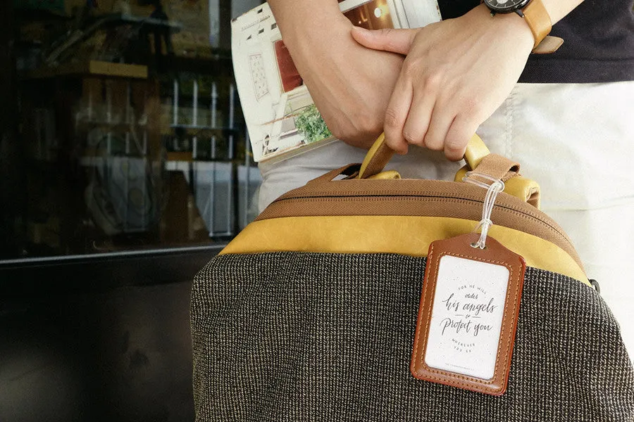 Have a safe and blessed journey - Dove Design {Luggage Tag}