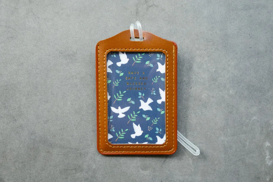 Have a safe and blessed journey - Dove Design {Luggage Tag}