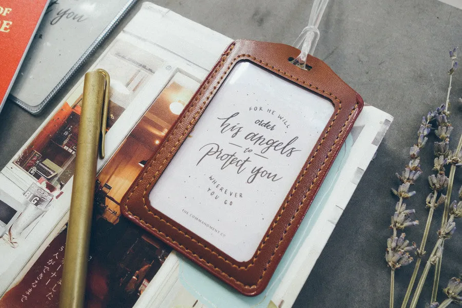 Have a safe and blessed journey - Dove Design {Luggage Tag}
